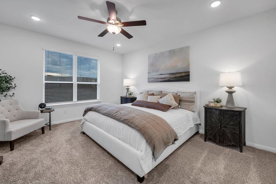 Furnished interior in a model home at The Village at Elm Creek in Troy (Image 3).