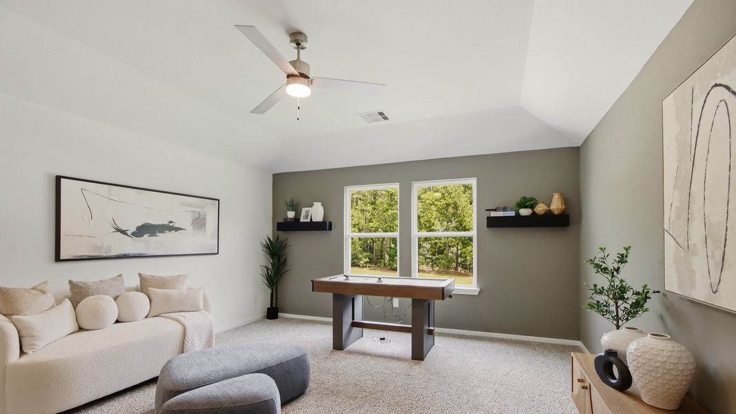 Furnished interior in a model home at Williams Reserve East in Conroe (Image 26).