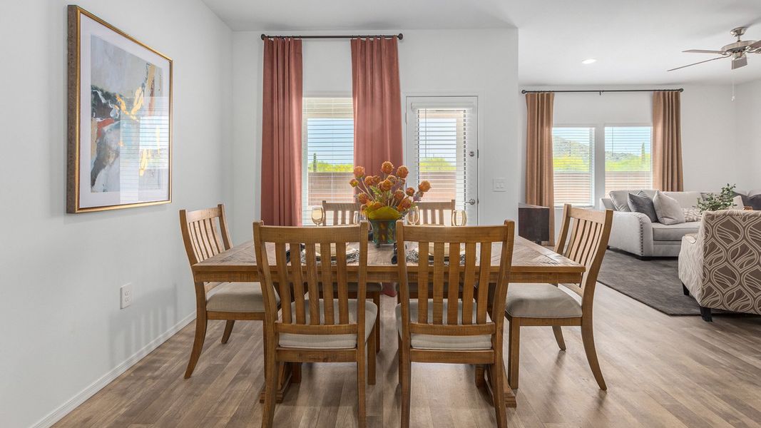 Furnished interior in a model home at Roadrunner Estates in Tucson (Image 17).