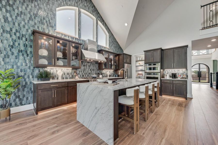 Furnished interior in a model home at Providence Cove in McKinney (Image 6).