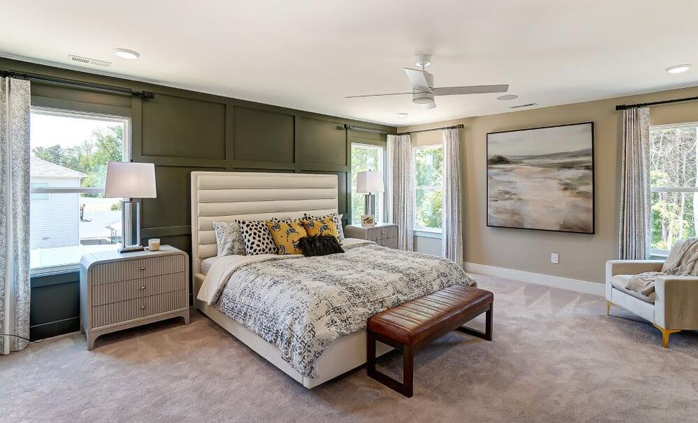 Furnished interior in a model home at The Greens at Springlake in York (Image 6).