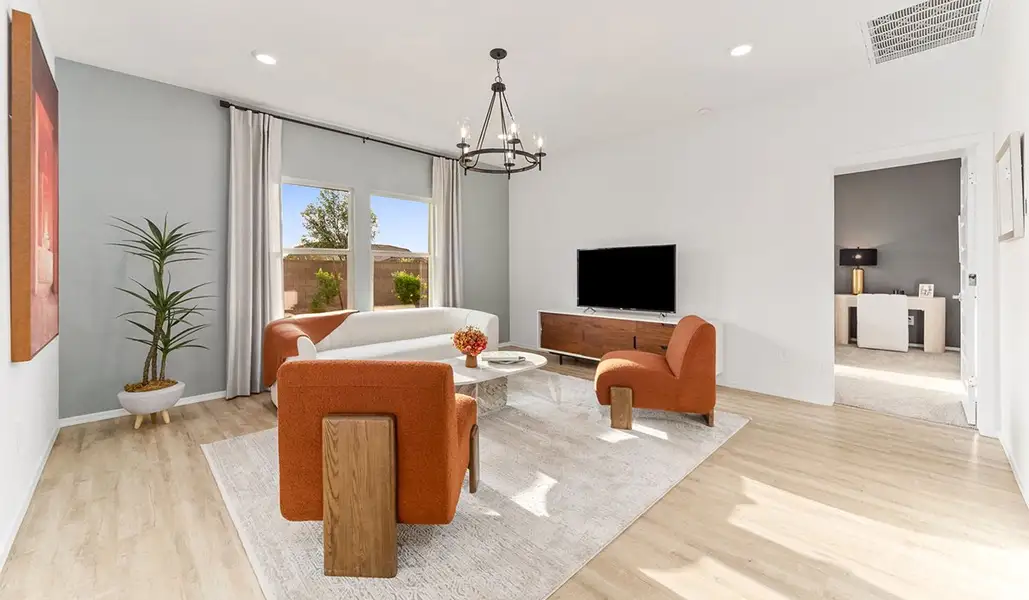 Furnished interior in a model home at Saguaro Bloom in Marana (Image 70). Furnished interior in a model home at Saguaro Bloom in Marana (Image 70).