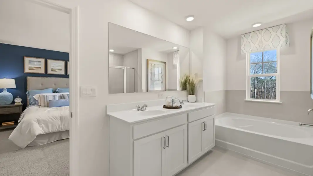 Furnished interior in a model home at Branford Crossing in Stockbridge (Image 25).