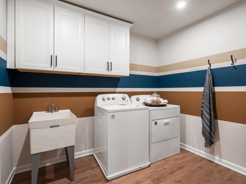 Furnished interior in a model home at The Village at Shallowford in Kennesaw (Image 11).