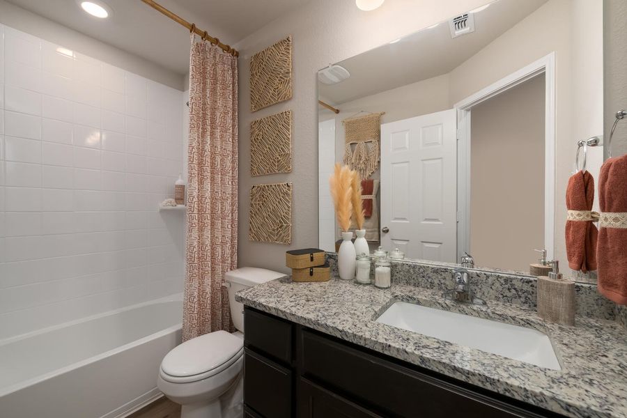 Furnished interior in a model home at Clayton Ranch in Copperas Cove (Image 25). Furnished interior in a model home at Clayton Ranch in Copperas Cove (Image 25).