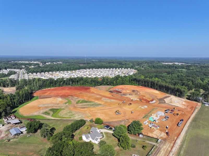 Site preparation and early development at Leeland Farms in Fuquay Varina, NC (Image 46).