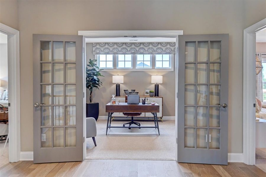 Furnished interior in a model home at Estates at Tramore in Harrisburg (Image 3).