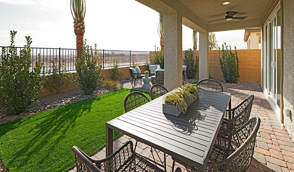 Furnished interior in a model home at Meridian at Star Valley in Tucson (Image 3).