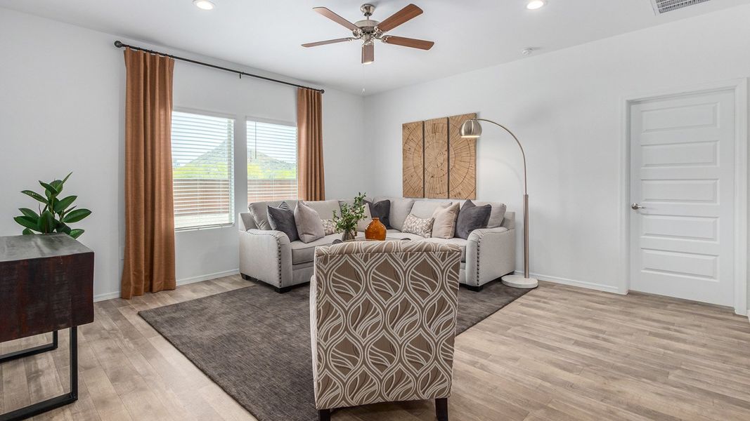 Furnished interior in a model home at Redford Estates in Tucson (Image 13). Furnished interior in a model home at Redford Estates in Tucson (Image 13).