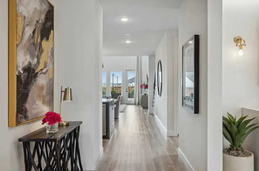 Furnished interior in a model home at Windsong Ranch in Prosper (Image 9).