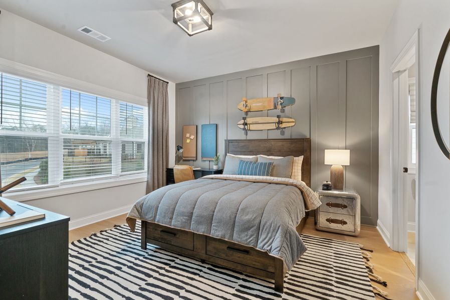 Furnished interior in a model home at Palisades in Cumming (Image 20).