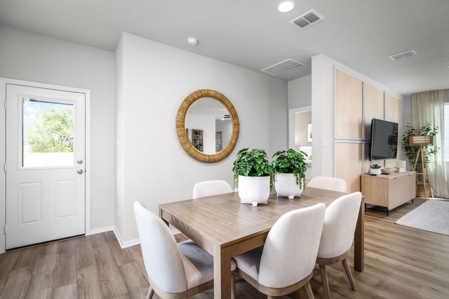 Furnished interior in a model home at Applewhite Meadows in San Antonio (Image 36).