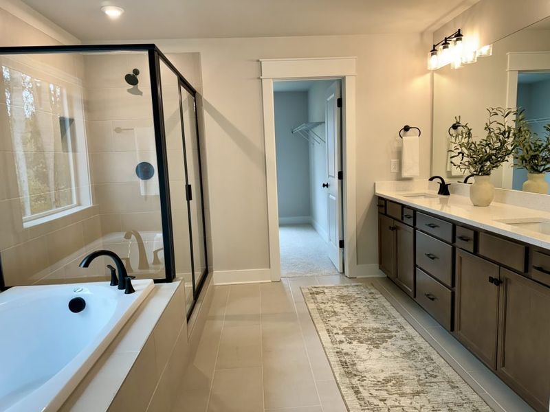 Furnished interior in a model home at Springside Reserve in Powder Springs (Image 35).