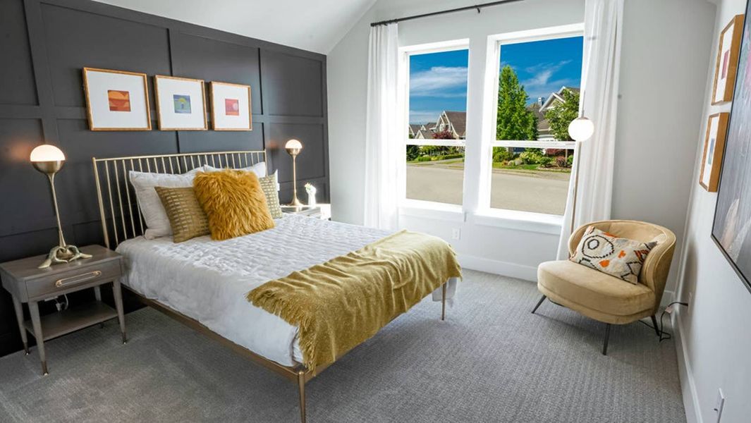 Furnished interior in a model home at Westside Preserve in Midlothian (Image 12).