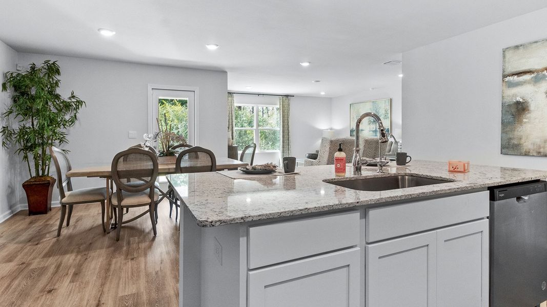 Furnished interior in a model home at Wesley Park in Crawfordville (Image 6).