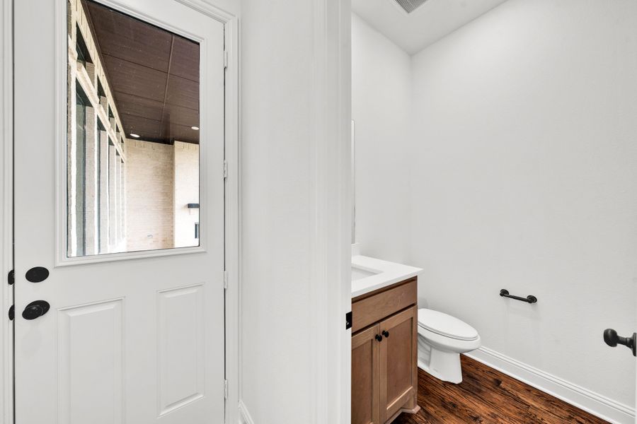 Furnished interior in a model home at Panther Trail in Van Alstyne (Image 22).