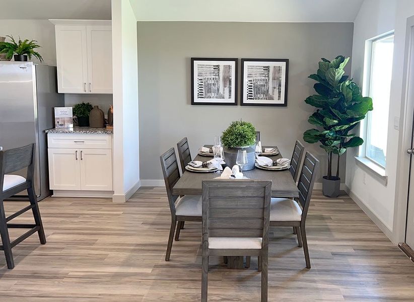 Furnished interior in a model home at Allen Farms in Lubbock (Image 12).