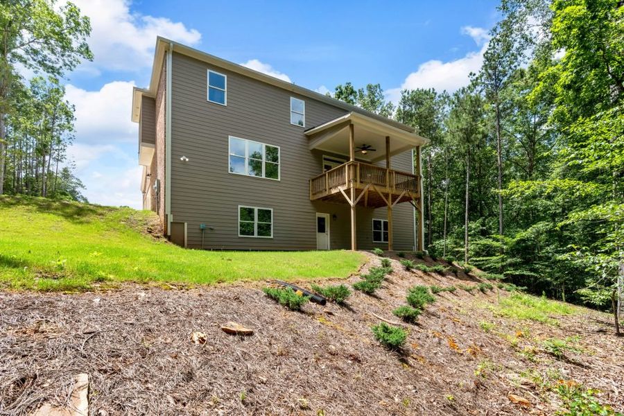 Exterior details of a home in The Estates at Hurricane Pointe, Douglasville (Image 5).