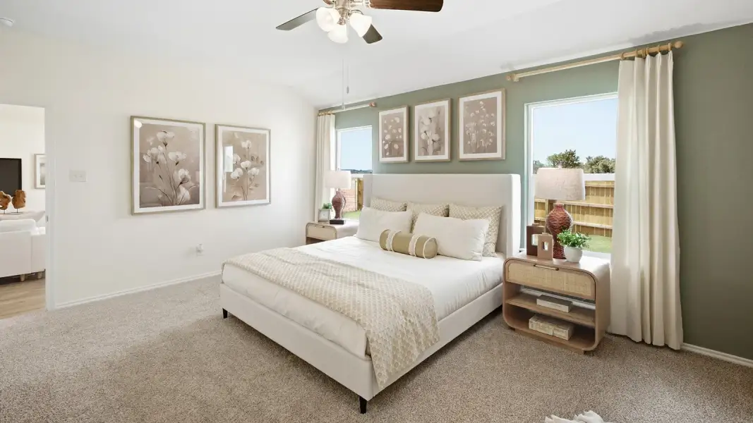 Furnished interior in a model home at Wildwood Estates in Nolanville (Image 21).