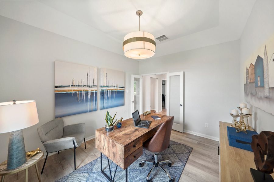 Furnished interior in a model home at Southfork Ranch in Sealy (Image 13).
