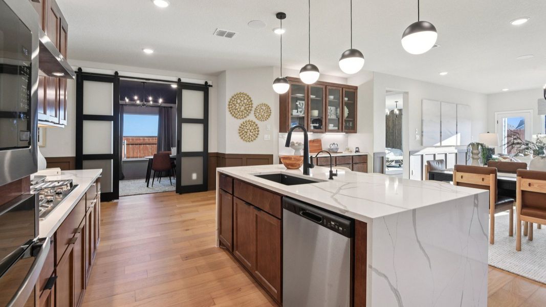 Furnished interior in a model home at Sunflower Ridge in New Braunfels (Image 18).