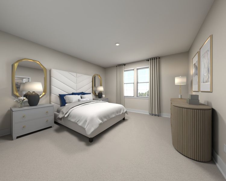 Furnished interior in a model home at Northwoods at Mirror Lake in Villa Rica (Image 5).