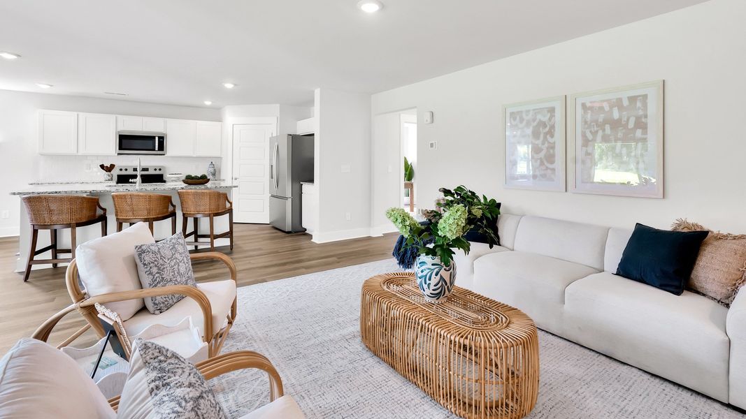 Furnished interior in a model home at Merchant Point in Jacksonville (Image 8).