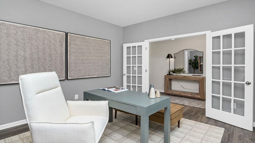 Furnished interior in a model home at Leatherstone in Blythewood (Image 20).