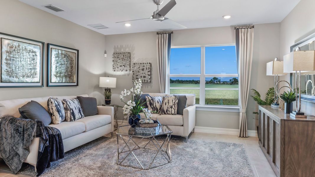 Furnished interior in a model home at Palmetto Landing at Babcock Ranch in Punta Gorda (Image 19).
