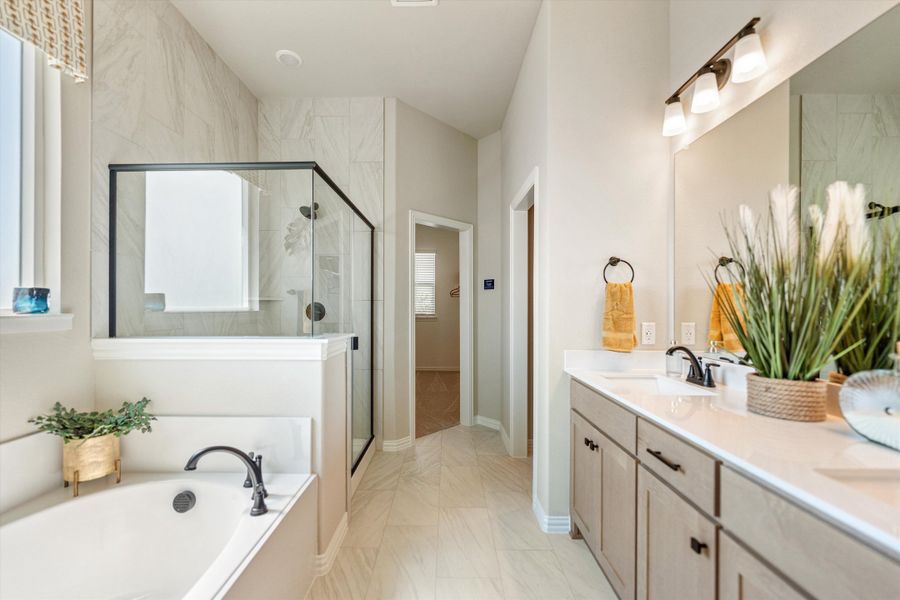 Furnished interior in a model home at Hillview Addition in Decatur (Image 25).