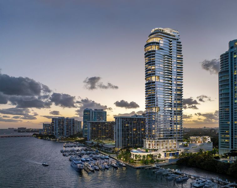 Front exterior of a home in the St. Regis Residences Brickell community, located in Miami, FL (Image 4).