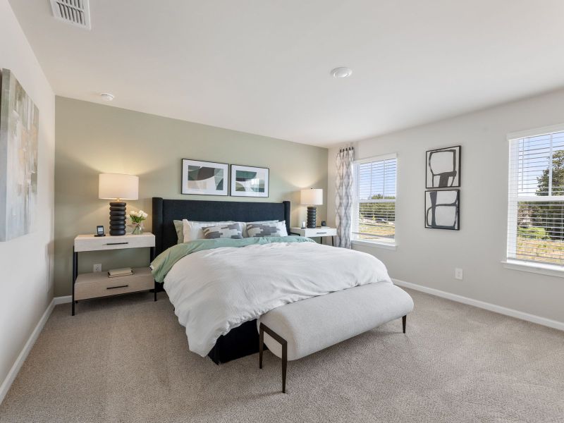 Furnished interior in a model home at Martin Springs - Cottage Series in Lawrenceville (Image 14).