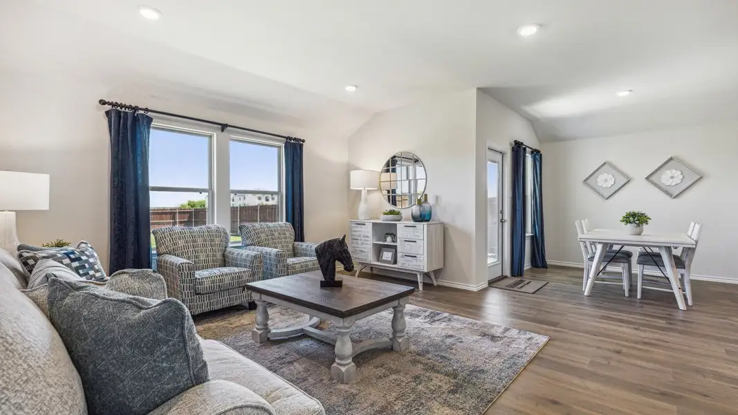 Furnished interior in a model home at Creeks at Burnett Trail in Canton (Image 10).