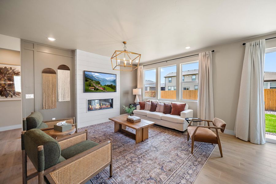 Furnished interior in a model home at The Glen-12 in Colorado Springs (Image 29).