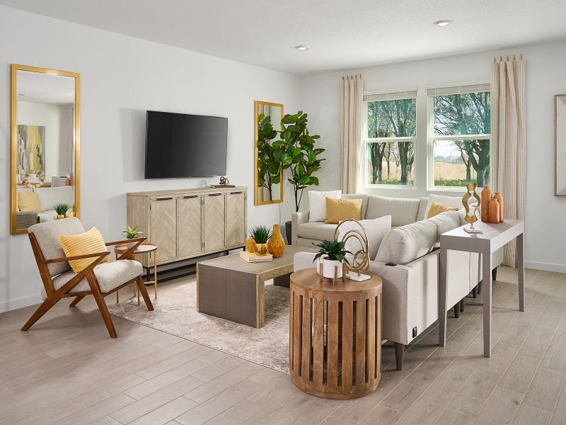 Furnished interior in a model home at Lakes at Bella Lago - Signature Series in Green Cove Springs (Image 8).