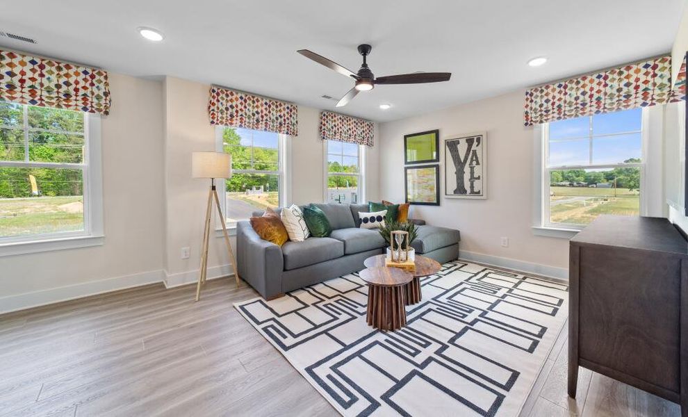 Furnished interior in a model home at The Greens at Springlake in York (Image 14).