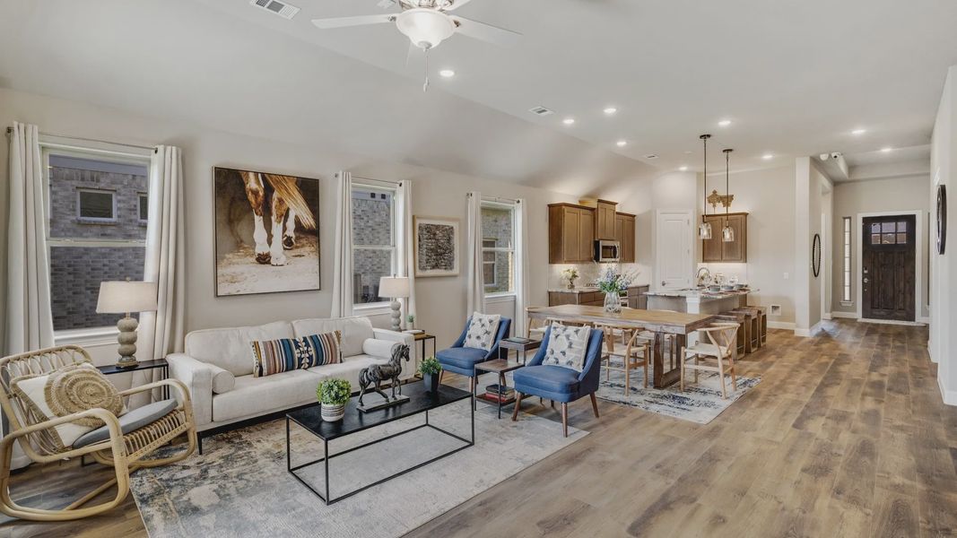 Furnished interior in a model home at Anna Ranch in Anna (Image 40). Furnished interior in a model home at Anna Ranch in Anna (Image 40).