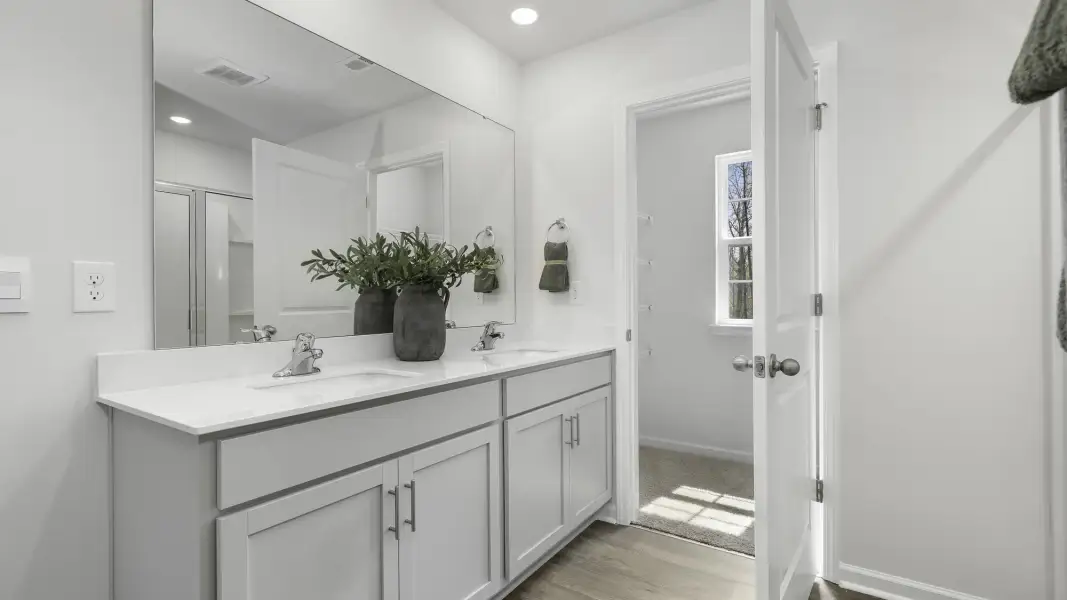 Furnished interior in a model home at Skybrooke in High Point (Image 23).
