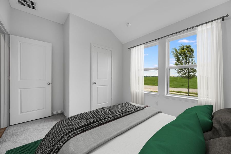 Furnished interior in a model home at River Ridge in Crandall (Image 46).