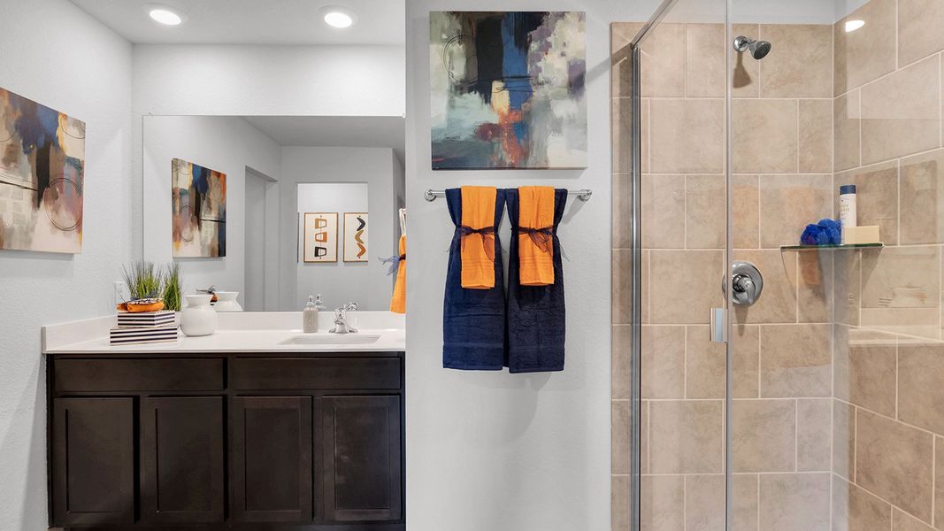 Furnished interior in a model home at Oak Ridge in Temple (Image 15).