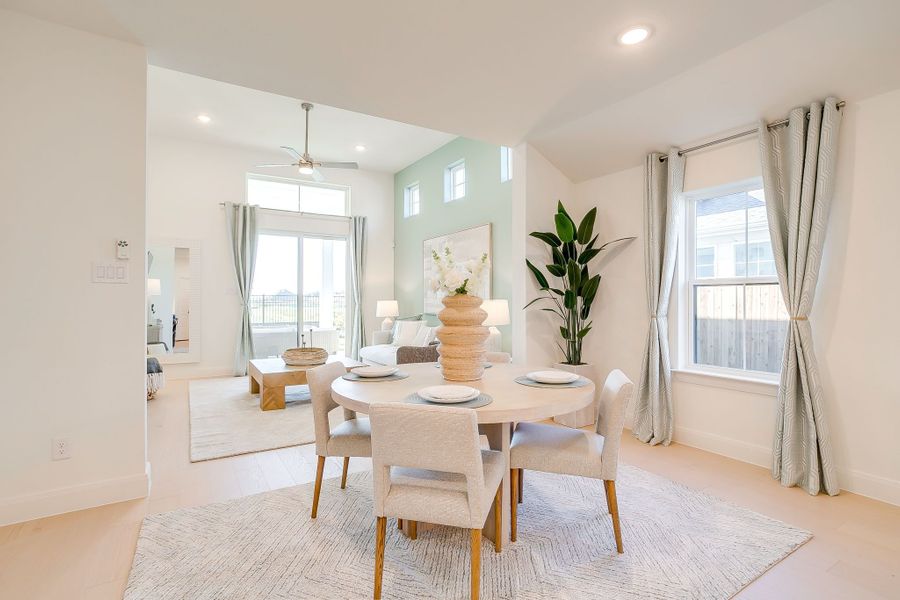 Furnished interior in a model home at MidTowne in Midlothian (Image 32).