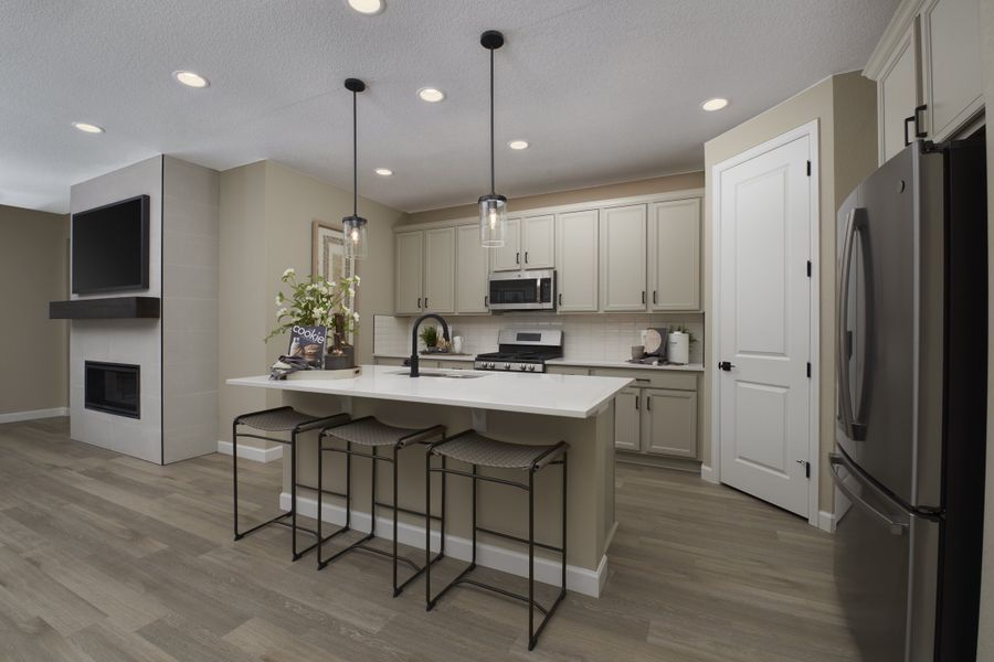 Furnished interior in a model home at Jackson Creek in Monument (Image 3).
