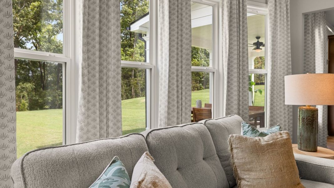 Furnished interior in a model home at Heritage Pointe in Senoia (Image 17).