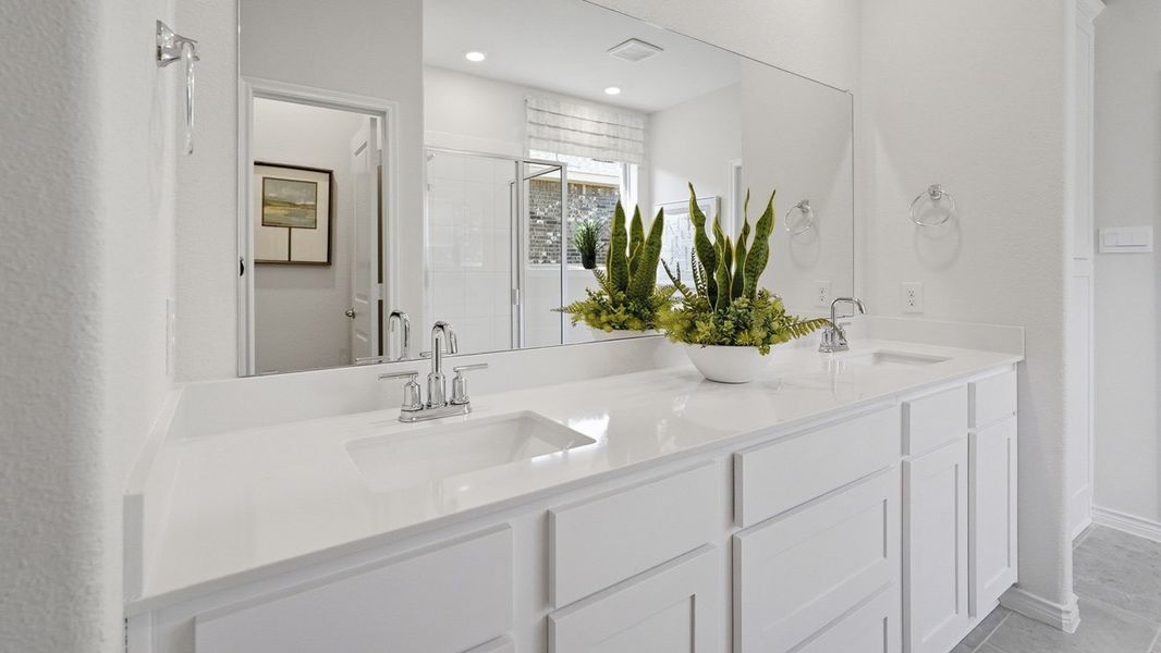 Furnished interior in a model home at The Woods at Lindsey Place in Anna (Image 36).