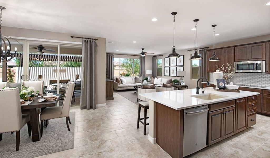 Furnished interior in a model home at Estates at Montecito in Goodyear (Image 4).