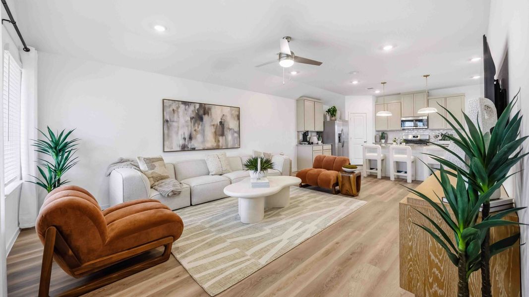 Furnished interior in a model home at Allison Park in Houston (Image 5).