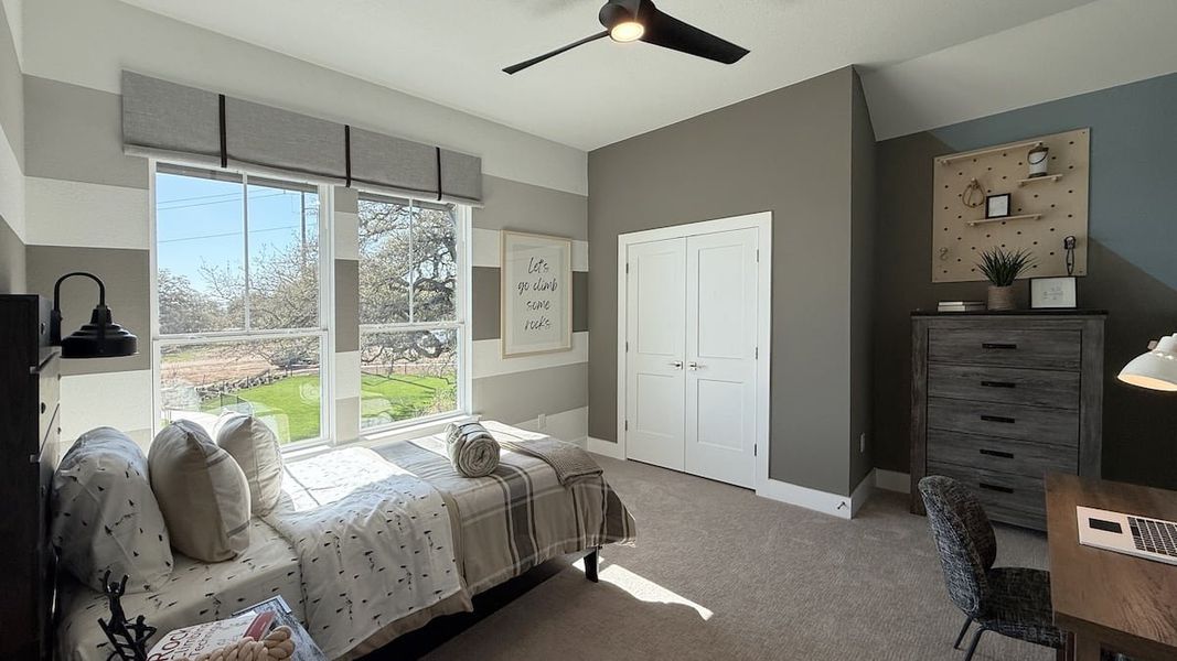 Furnished interior in a model home at Persimmon in Buda (Image 20).