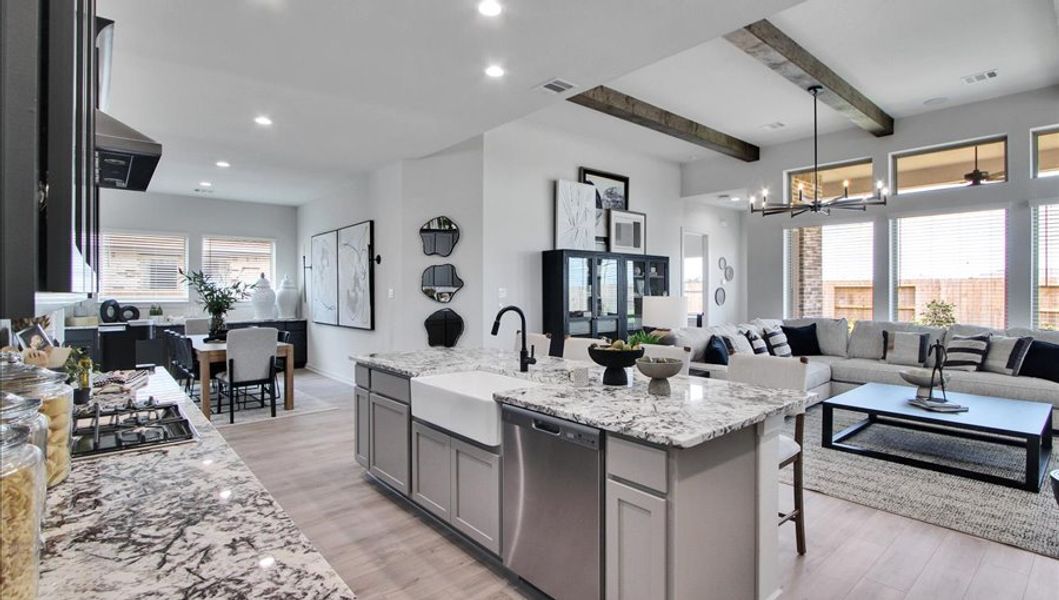 Furnished interior in a model home at Canterra Creek  60' in Iowa Colony (Image 6).