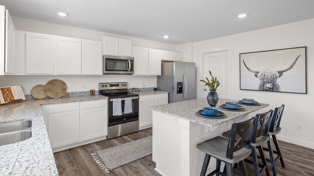 Furnished interior in a model home at Powell Meadows in Cleveland (Image 7).