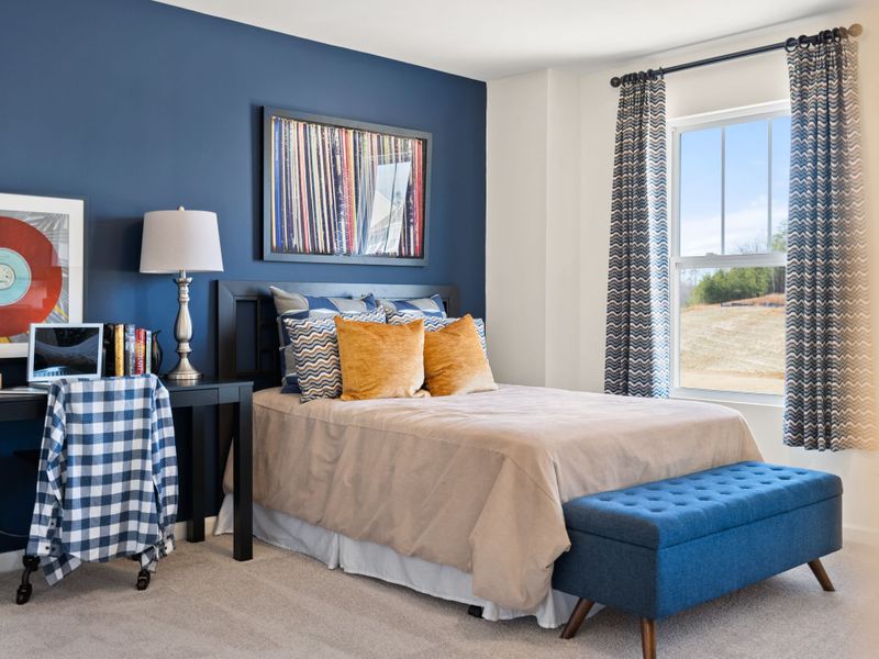 Furnished interior in a model home at Reedy Fork Middleton in Greensboro (Image 15).